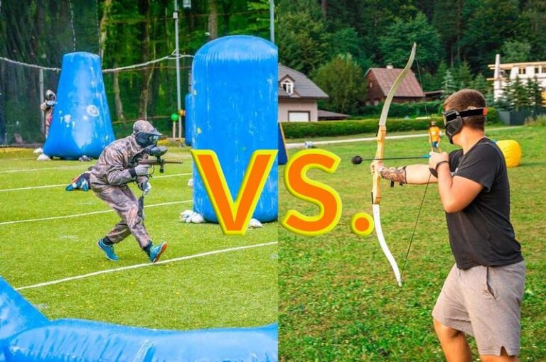 Archery Tag Vs Paintball Game