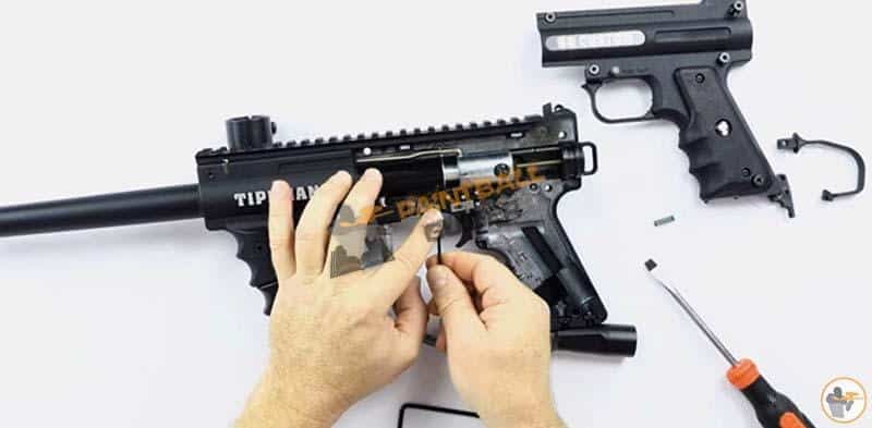 Removing The Trigger Spring From Tippmann Custom 98 Gun